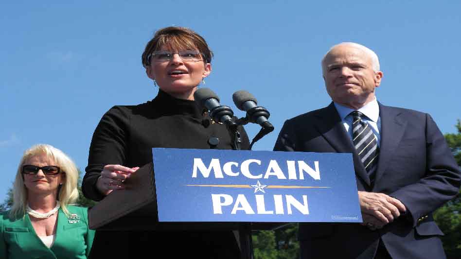Sarah Watching Sarah Palin Campaigning At a McCain Palin Rally